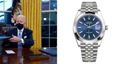 watch joe Biden wear a datejust